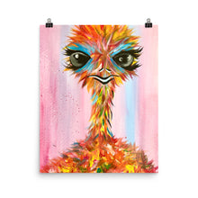 Load image into Gallery viewer, "The Sassy Ostrich" Poster Print