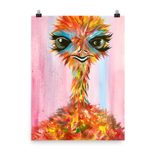 Load image into Gallery viewer, "The Sassy Ostrich" Poster Print