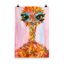 Load image into Gallery viewer, "The Sassy Ostrich" Poster Print