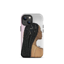 Load image into Gallery viewer, "Just a Black Girl in her Braids" iPhone Case