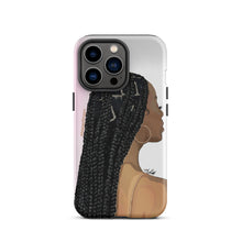 Load image into Gallery viewer, "Just a Black Girl in her Braids" iPhone Case