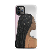 Load image into Gallery viewer, "Just a Black Girl in her Braids" iPhone Case