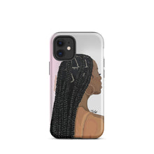 Load image into Gallery viewer, "Just a Black Girl in her Braids" iPhone Case