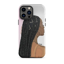 Load image into Gallery viewer, "Just a Black Girl in her Braids" iPhone Case