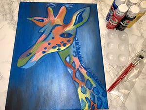 "Colorful Giraffe" paint kit