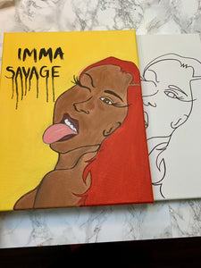 "Imma Savage!" paint kit