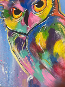 "Colorful Owl" Original Painting