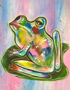 "Feeling Froggy" Original Painting