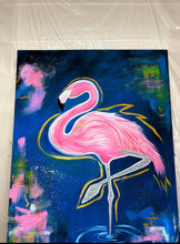 Load image into Gallery viewer, &quot;Feelin&#39; Fancy Flamingo&quot; Original Painting
