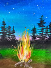 Load image into Gallery viewer, &quot;Sunset by the Campfire&quot; Original Painting
