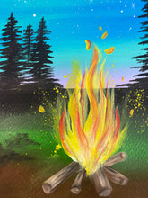 Load image into Gallery viewer, &quot;Sunset by the Campfire&quot; Original Painting
