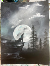 Load image into Gallery viewer, &quot;Howl at the Moon&quot; Original Painting
