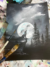 Load image into Gallery viewer, &quot;Howl at the Moon&quot; Original Painting
