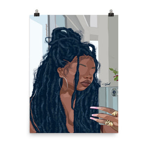 "Loc'd in Love" Poster Print