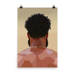 "Black King" Poster Print