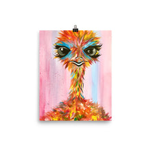 Load image into Gallery viewer, &quot;The Sassy Ostrich&quot; Poster Print
