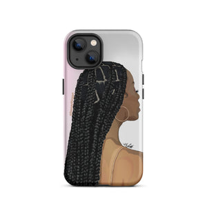 "Just a Black Girl in her Braids" iPhone Case