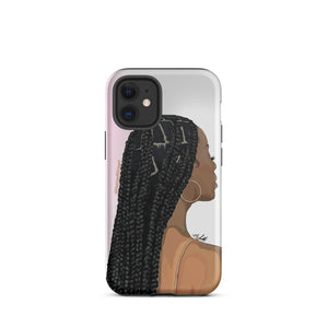 "Just a Black Girl in her Braids" iPhone Case